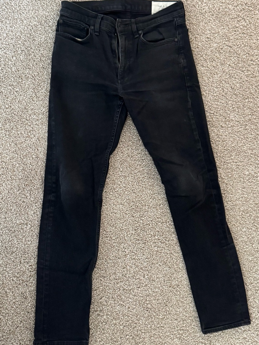 rag & bone Black Slim Men's Jeans